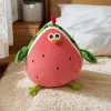 Cute watermelon-shaped chicken dolls, fabric ornaments, children's toys, soft and adorable cartoon throw pillows, gifts, collectibles details Picture